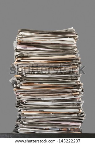 Pile of waste paper