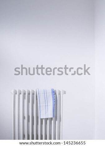 Dish cloth on radiator