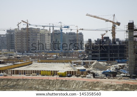 UAE Dubai construction project on Sheikh Zayed Road