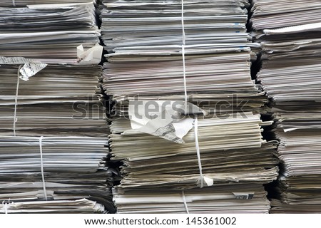 Stacks of paper full frame