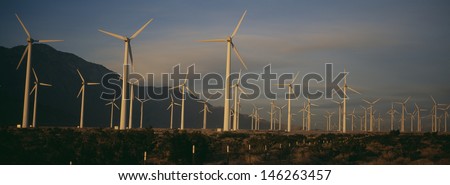 Power generating windmills in remote area