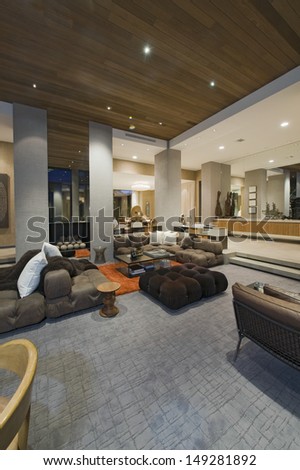 Contemporary Living room of California home