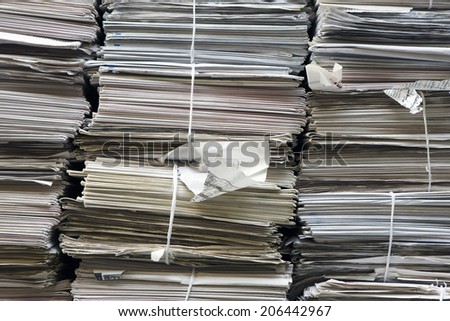 Stacks of paper, full frame