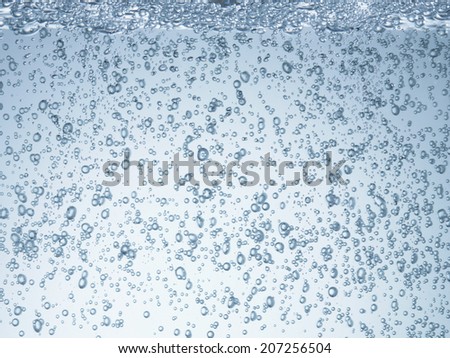 Bubbles underwater view