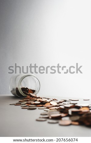 Tipped Coin Jar