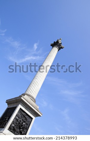 Nelson\'s Column in Trafalgar Square London