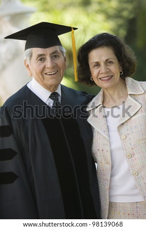 Senior Graduate and Wife