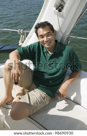 Smiling Man on Sailboat