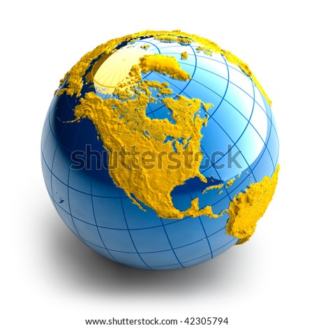 globe continents