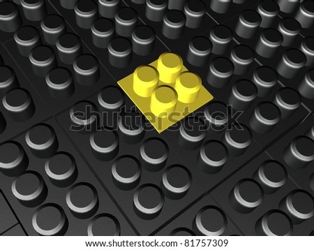 Black and yellow blocks - abstract background.