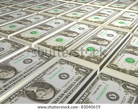 Money bundles - abstract business background.