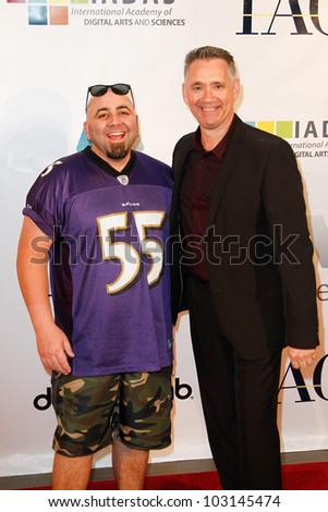 NEW YORK-MAY 17: Chef Duff Goldman and YouTube Food Channel CEO Bruce Seidel attend the IAC And Aereo Official Internet Week New York HQ Closing Party at IAC HQ on May 17, 2012 in New York City.