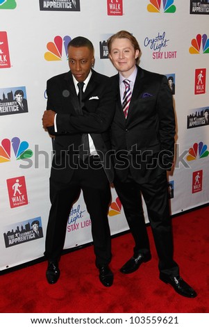 NEW YORK-MAY 20: Arsenio Hall and Clay Aiken attend the \'Celebrity Apprentice\' Live Finale at the American Museum of Natural History on May 20, 2012 in New York City.