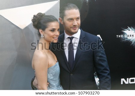 NEW YORK-JULY 16: Actor Tom Hardy and Charlotte Riley attend the world premiere of \