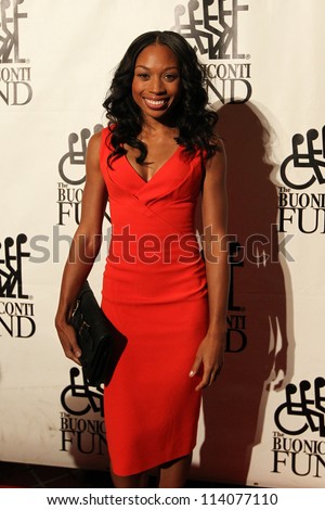 NEW YORK-SEPT. 24: Olympic gold medalist runner Allyson Felix attends the 27th Great Sports Legends Dinner for the Buoniconti Fund at the Waldorf-Astoria on September 24, 2012 in New York City.
