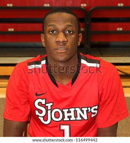 NEW YORK-OCT. 23: St. John's Red Storm guard Phil Greene IV during media day on October 23, 2012 at Carnesecca Arena, Jamaica, Queens, New York.