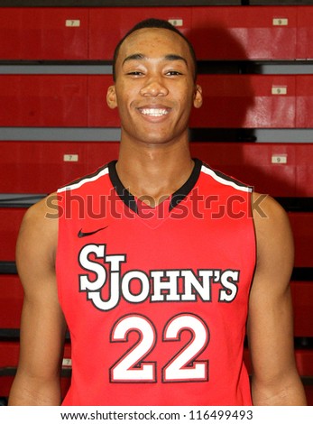 NEW YORK-OCT. 23: St. John\'s Red Storm guard/forward Amir Garrett during media day on October 23, 2012 at Carnesecca Arena, Jamaica, Queens, New York.
