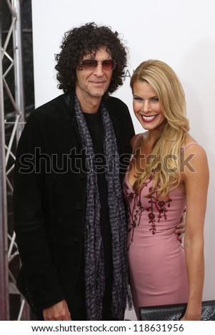 NEW YORK-NOV 12: Howard Stern and Beth Ostrosky attend the premiere of \