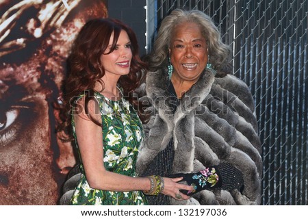NEW YORK-MAR 19: Actress Roma Downey and Della Reese attend the opening night gala of 