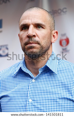 NEW YORK-MAY 30: New York Knicks player Jason Kidd attends the 5th annual Tuck\'s Celebrity Billiards Tournament at Slate NYC on May 30, 2013 in New York City.