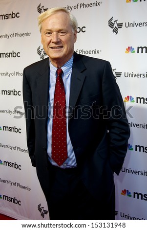NEW YORK, NY - SEPTEMBER 6: News anchor/political commentator Chris Matthews attends MSNBC's  