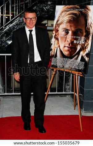 NEW YORK-SEP 18: Screenplay writer Peter Morgan attends the Ferrari & The Cinema Society screening of 'Rush' at Chelsea Clearview Cinema on September 18, 2013 in New York City.