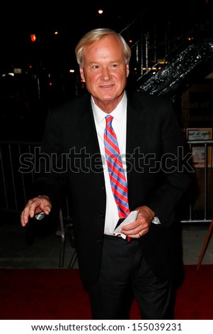 NEW YORK-SEP 18: Chris Matthews attends the Ferrari & The Cinema Society screening of \'Rush\' at Chelsea Clearview Cinema on September 18, 2013 in New York City.