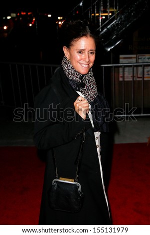 NEW YORK-SEP 18: Theater director Julie Taymor attends the Ferrari & The Cinema Society screening of 'Rush' at Chelsea Clearview Cinema on September 18, 2013 in New York City.