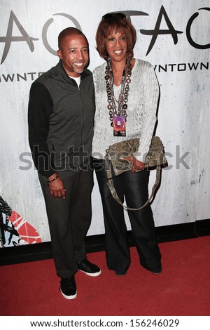 NEW YORK-SEP 28: Record executive Kevin Liles and TV host Gayle King attend the grand opening of TAO Downtown at the Maritime Hotel on September 28, 2013 in New York City.