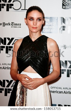 NEW YORK-OCT 12: Actress Rooney Mara attends the premiere of \