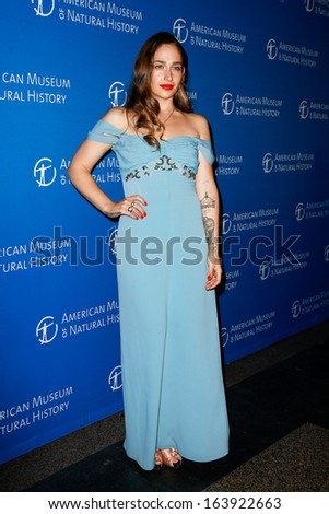 NEW YORK-NOV 21; Actress Jemima Kirke attends the American Museum of Natural History's 2013 Museum Gala at American Museum of Natural History on November 21, 2013 in New York City.
