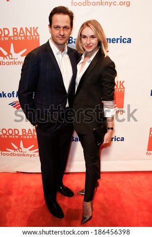 NEW YORK-APR 9: Actor Josh Charles and Sophie Flack attend the Food Bank for New York City\'s Can Do Awards Dinner Gala at Cipriani Wall Street on April 9, 2014 in New York City.