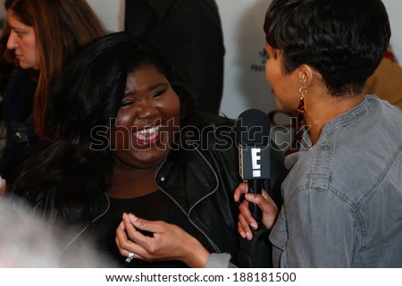 NEW YORK-APR 18: Actress Gabourey Sidibe (L) attends the 
