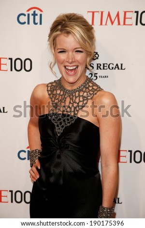 NEW YORK-APR 29: News reporter Megyn Kelly attends the Time 100 Gala for the Most Influential People in the World at the Frederick P. Rose Hall at Lincoln Center on April 29, 2014 in New York City.