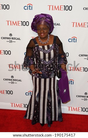 NEW YORK-APR 29: Economist Ngozi Okonjo-Iweala attends the Time 100 Gala for the  Most Influential People in the World at Frederick P. Rose Hall at Lincoln Center on April 29, 2014 in New York City.