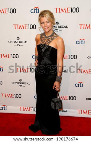 NEW YORK-APR 29: News reporter Megyn Kelly attends the Time 100 Gala for the Most Influential People in the World at the Frederick P. Rose Hall at Lincoln Center on April 29, 2014 in New York City.