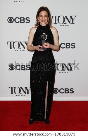 NEW YORK-JUNE 8: Lighting designer Natasha Katz poses in the press room at the American Theatre Wing\'s 68th Annual Tony Awards at Radio City Music Hall on June 8, 2014 in New York City.