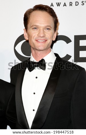 NEW YORK-JUNE 8: Actor Neil Patrick Harris attends American Theatre Wing\'s 68th Annual Tony Awards at Radio City Music Hall on June 8, 2014 in New York City.