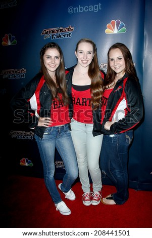 NEW YORK-JUL 30: Member of the Hart Dance Team attend the \'America\'s Got Talent\' post show red carpet at Radio City Music Hall on July 30, 2014 in New York City.
