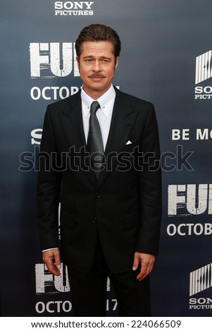 WASHINGTON, DC-OCT 15: Actor Brad Pitt attends the world premiere of 