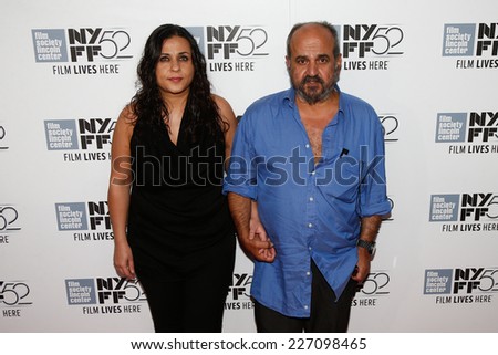 NEW YORK-OCT 8: Director Ossama Mohammed (R) and Noma Omram attend the \
