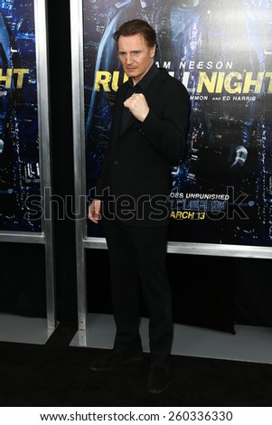 NEW YORK-MAR 9: Actor Liam Neeson attends the premiere of \