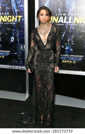 NEW YORK-MAR 9: Tattoo artist/model Cleo Wattenstrom attends the premiere of \
