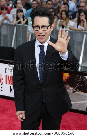 NEW YORK-JUL 27: Producer JJ Abrams attends the US Premiere of \'Mission: Impossible - Rogue Nation\' in Times Square on July 27, 2015 in New York City.