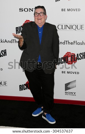 NEW YORK-AUG 3: Actress Lea DeLaria attends the \'Ricki And The Flash\' New York premiere at AMC Lincoln Square Theater on August 3, 2015 in New York City.