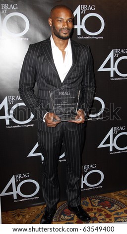 NEW YORK - OCTOBER 22, 2010: Supermodel Tyson Beckford was honored at the Black Retail Action Group\'s 40th Annual Scholarship & Awards Gala at Cipriani\'s on October 22, 2010 in New York City.