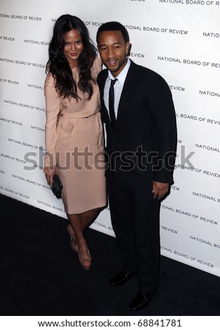NEW YORK - JAN 11: Christine Teigen and John Legend attend the 2011 National Board of Review of Motion Pictures Gala at Cipriani's on January 11, 2011 in New York City.