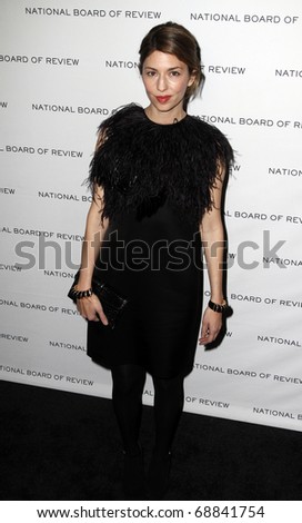 NEW YORK - JAN 11: Director Sofia Coppola attends the 2011 National Board of Review of Motion Pictures Gala at Cipriani\'s on January 11, 2011 in New York City.