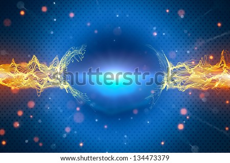 futuristic abstract electric formation