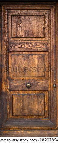 wood old door